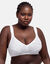 Soutien-gorge coton stretch Yvonne - sans armatures (blanc)