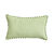 Coussin rectangulaire rayé coton (vert)