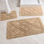 Tapis de bain losanges (sable)