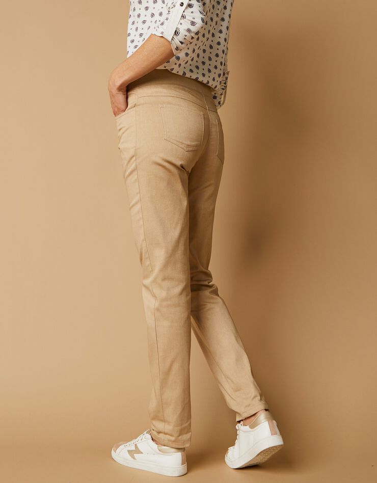 Pantalon coupe "boyfriend" ultra confort (sable)