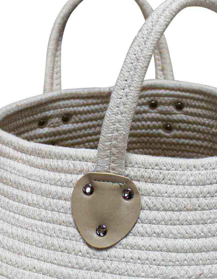Panier de rangement déco Osinella blanc cassé (blanc) Panier de rangement déco Osinella blanc cassé (blanc)