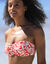 Haut de maillot de bain avec armatures Linao - forme bandeau (grenadine / écru)