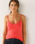 Caraco brassière intégrée - top+brassière 2 en 1 (corail)