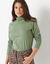 Sous-pull col roulé coton stretch uni (kaki)