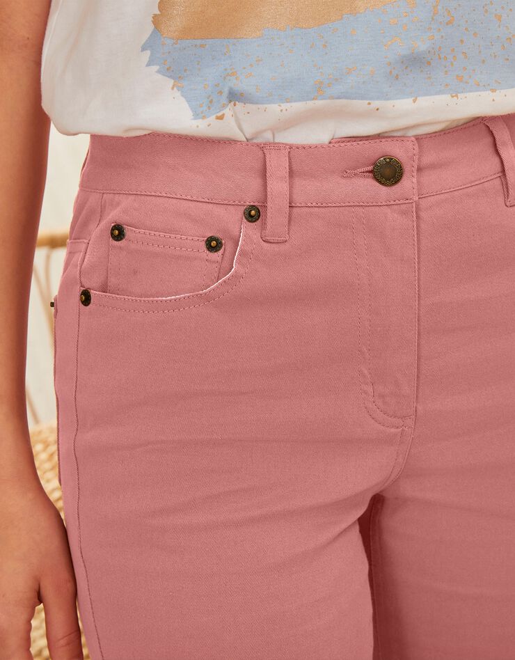 Pantalon coupe fuselée couleur (terracotta) Pantalon coupe fuselée couleur (terracotta)