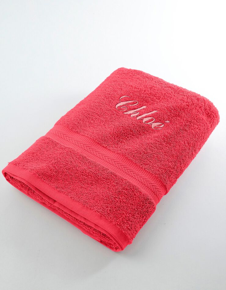 Serviette éponge personnalisable confort moelleux (corail)