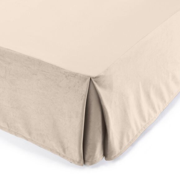 Cache-sommier intégral toucher très doux (beige)