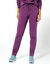Pantalon jogging, molleton gratt&eacute; (raisin)