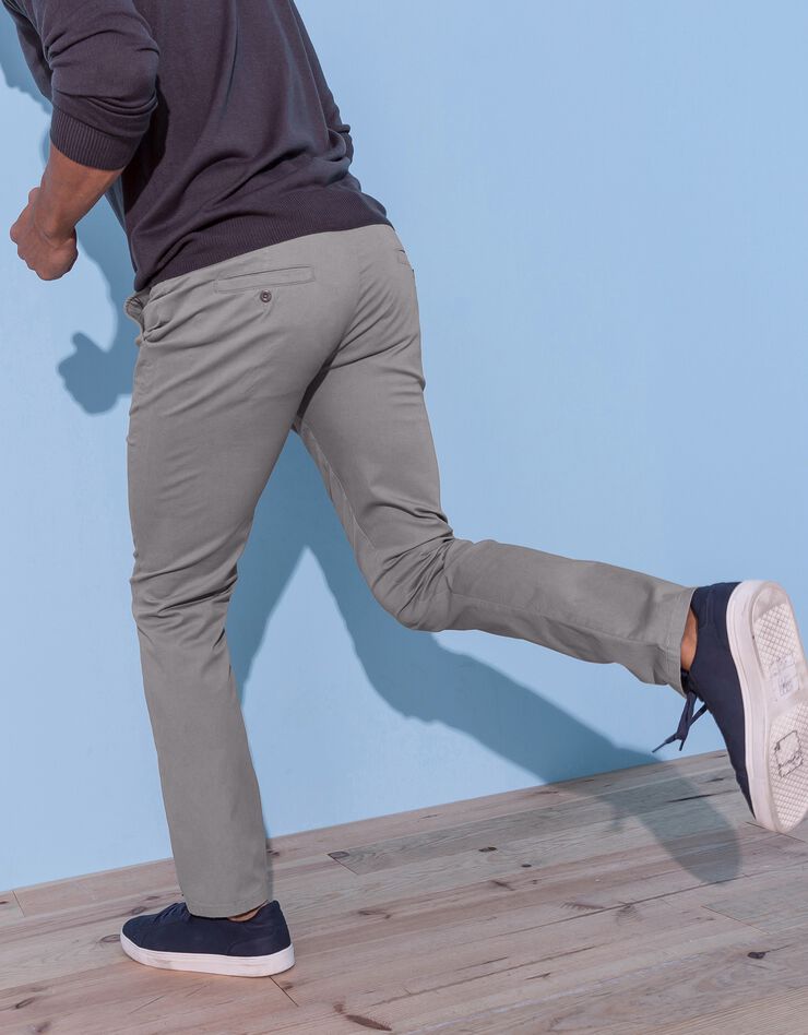 Pantalon chino toile sergé (gris) Pantalon chino toile sergé (gris)