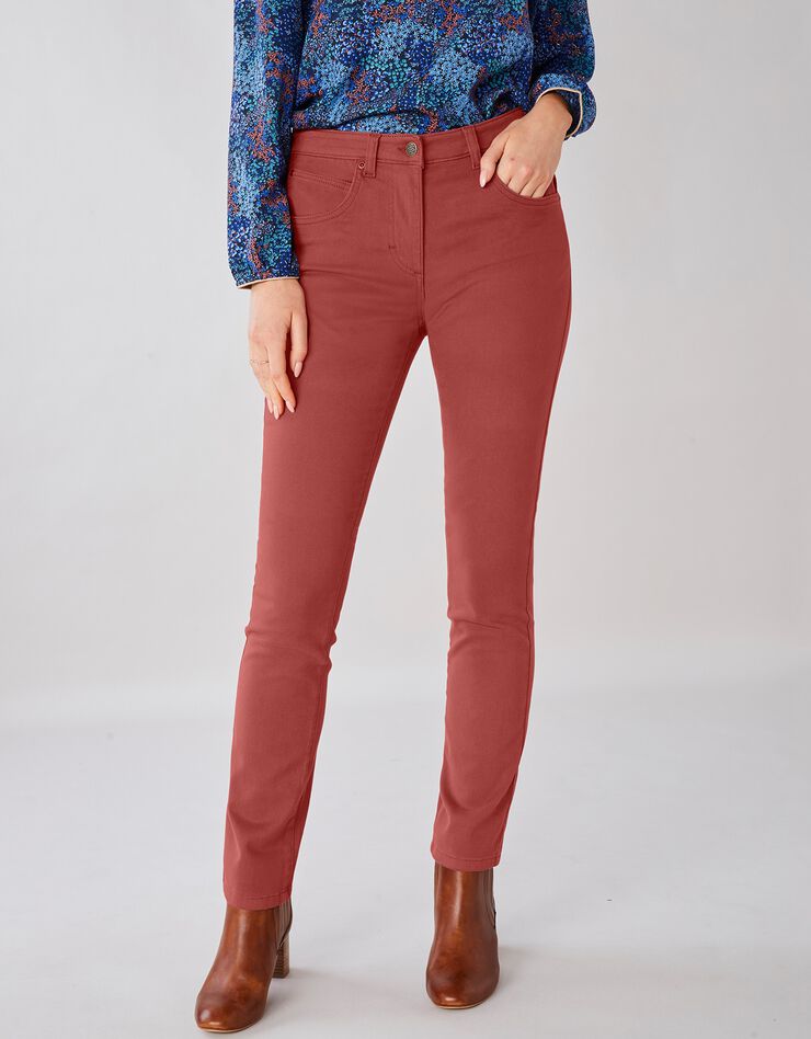 Pantalon sculptant coupe 5 poches (tomette)