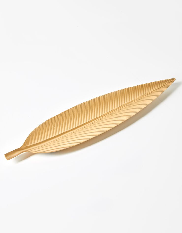 Centre de table feuille dorée (doré)