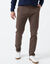 Pantalon chino élastiqué côtés - entrej. 82 cm (marron)