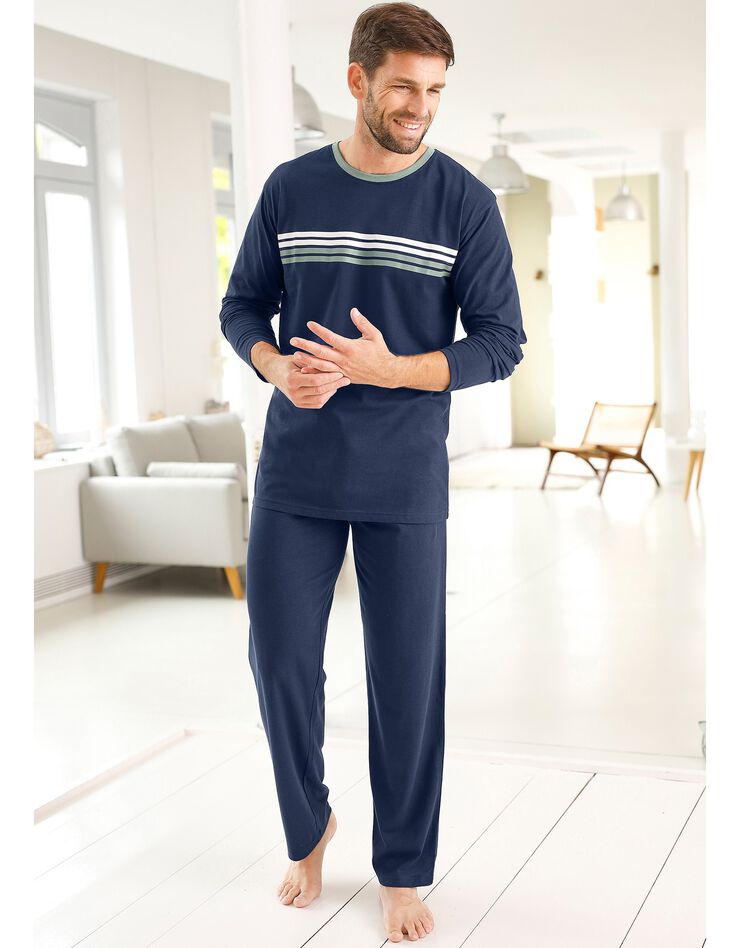 Pantalon pyjama uni marine (marine) Pantalon pyjama uni marine (marine)