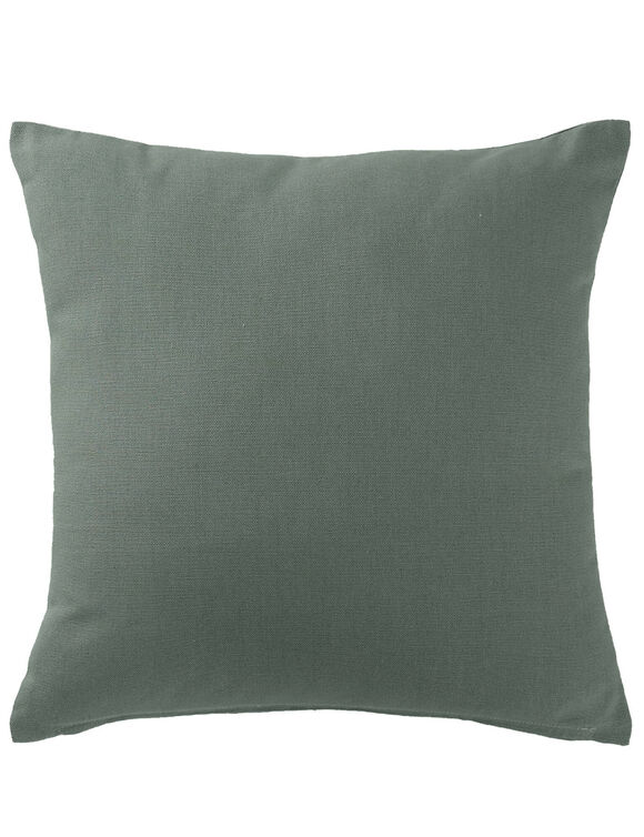 Housse de coussin unie bachette - lot de 2 (eucalyptus)