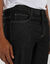 Jean droit ceinture &eacute;lastiqu&eacute;e c&ocirc;t&eacute;s - L28 (black)