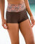 Boxer de bain modulable imprimé ethnique Valiha (chocolat)