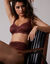 Soutien-gorge maille satinée et dentelle Salford sans armatures - lot de 2 (chocolat + taupe)