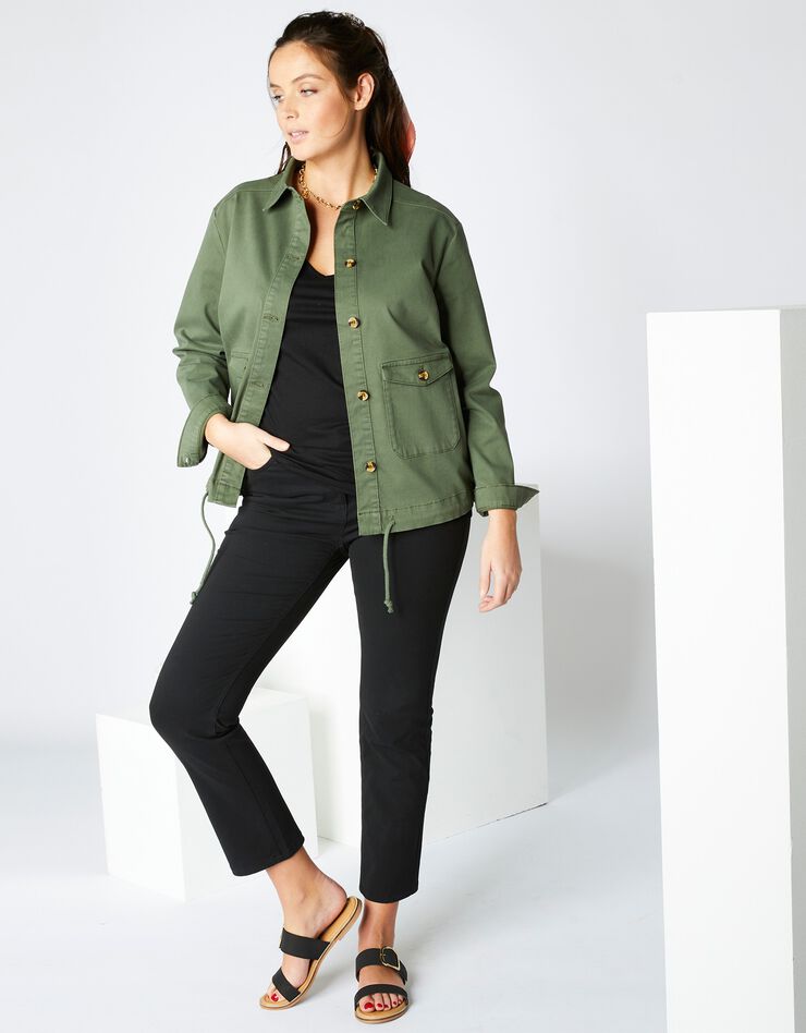 Veste boutonnée (kaki) Veste boutonnée (kaki)
