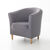 Housse unie bi-extensible fauteuil cabriolet (gris)
