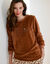 Pyjama manches longues en polaire, imprim&eacute; "wild" (noisette)