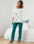 Tee-shirt imprimé placé bucolique - manches longues (blanc) Tee-shirt imprimé placé bucolique - manches longues (blanc)