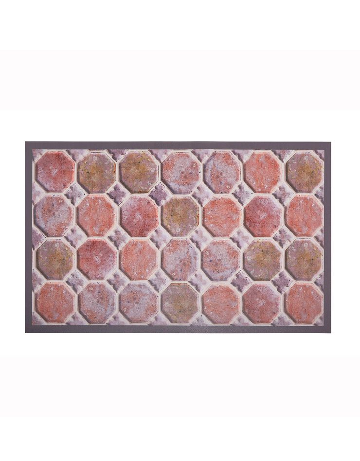 Tapis vinyle imitation tomettes (terracotta) Tapis vinyle imitation tomettes (terracotta)