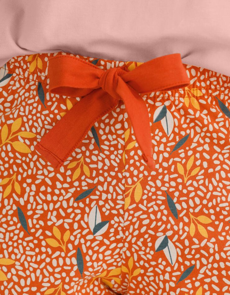 Short imprimé en coton biologique (terracotta) Short imprimé en coton biologique (terracotta)