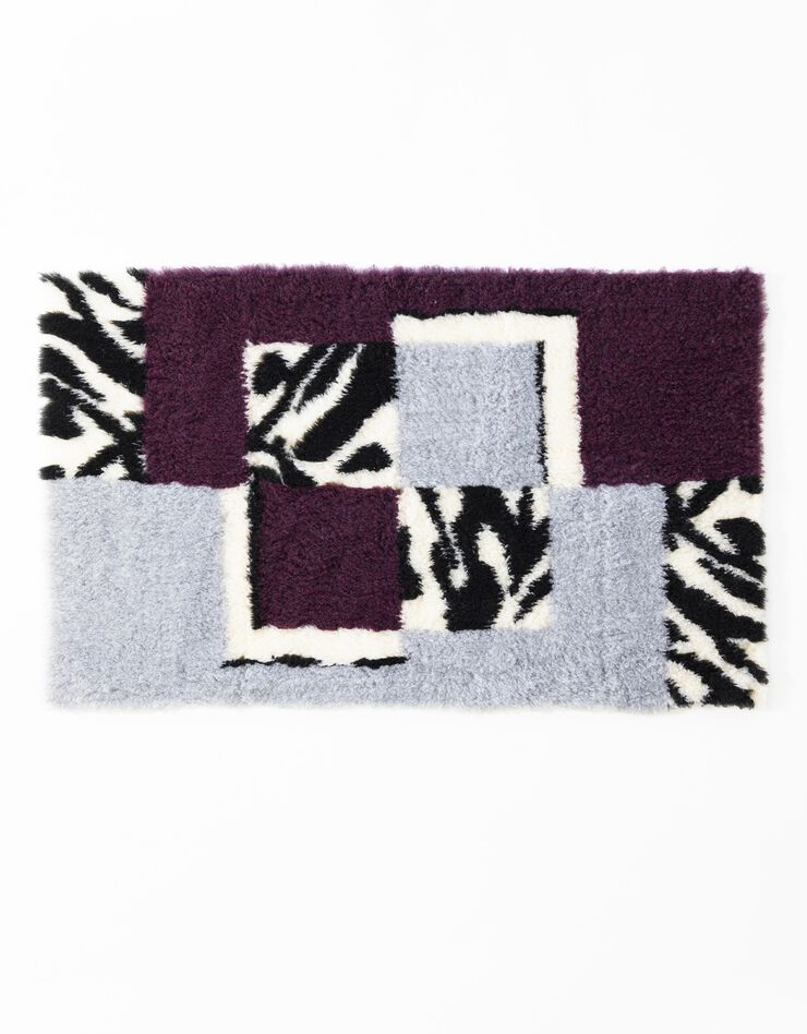 Tapis de bain motif ethnique (prune) Tapis de bain motif ethnique (prune)