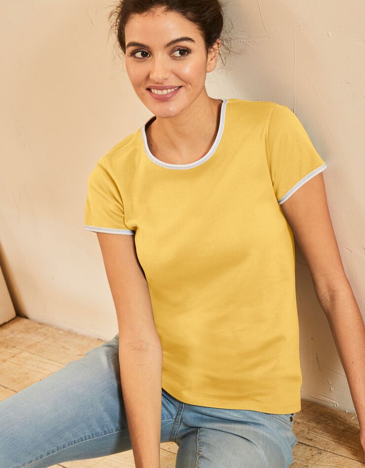 Tee-shirt bicolore manches courtes Tee-shirt bicolore manches courtes
