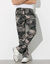 Pantalon jogging molleton bas droits (gris camouflage)