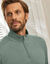 Sweat molleton col camionneur zippé (tilleul)