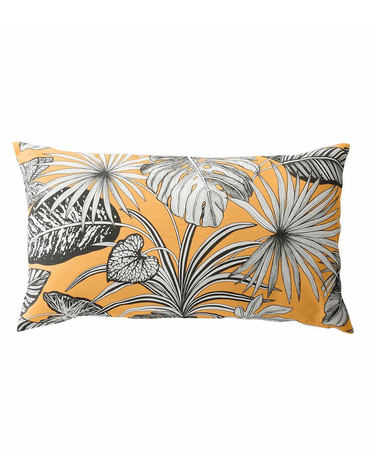 Housse de coussin imprimé tropical - lot de 2 (jaune)