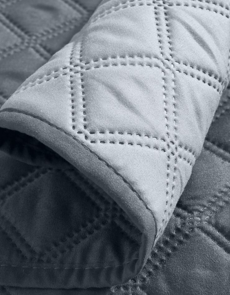 Protège-salon réversible microfibre matelassé (gris) Protège-salon réversible microfibre matelassé (gris)