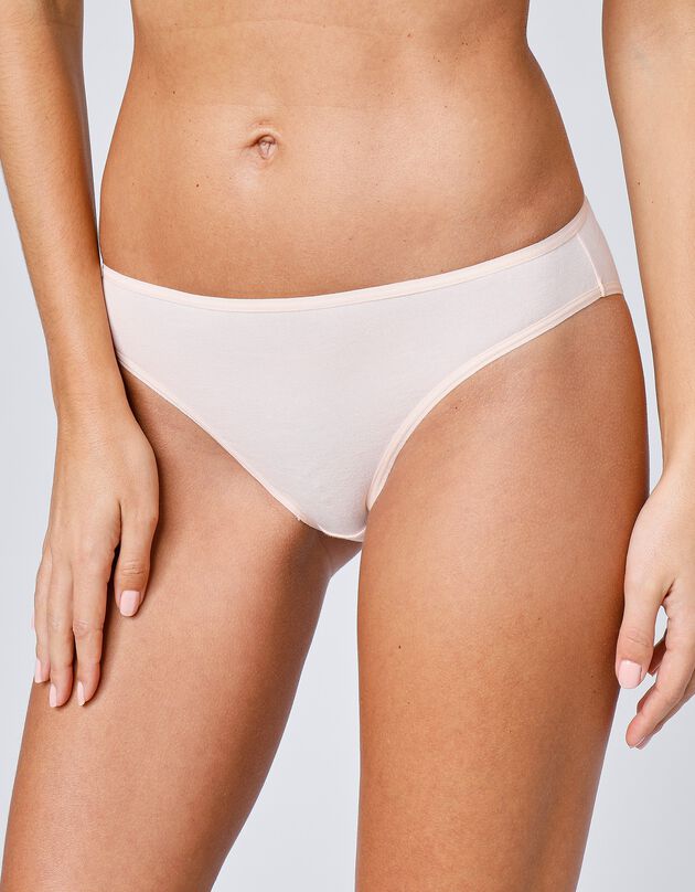 Culotte forme taï en coton extensible uni – lot de 10  (vifs)