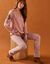 Pantalon droit gainant - petite stature entrej. 75 cm (rose grisé)