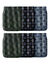 Slip ouvert taille haute imprimé losanges - lot de 6 (bleu + kaki + noir)