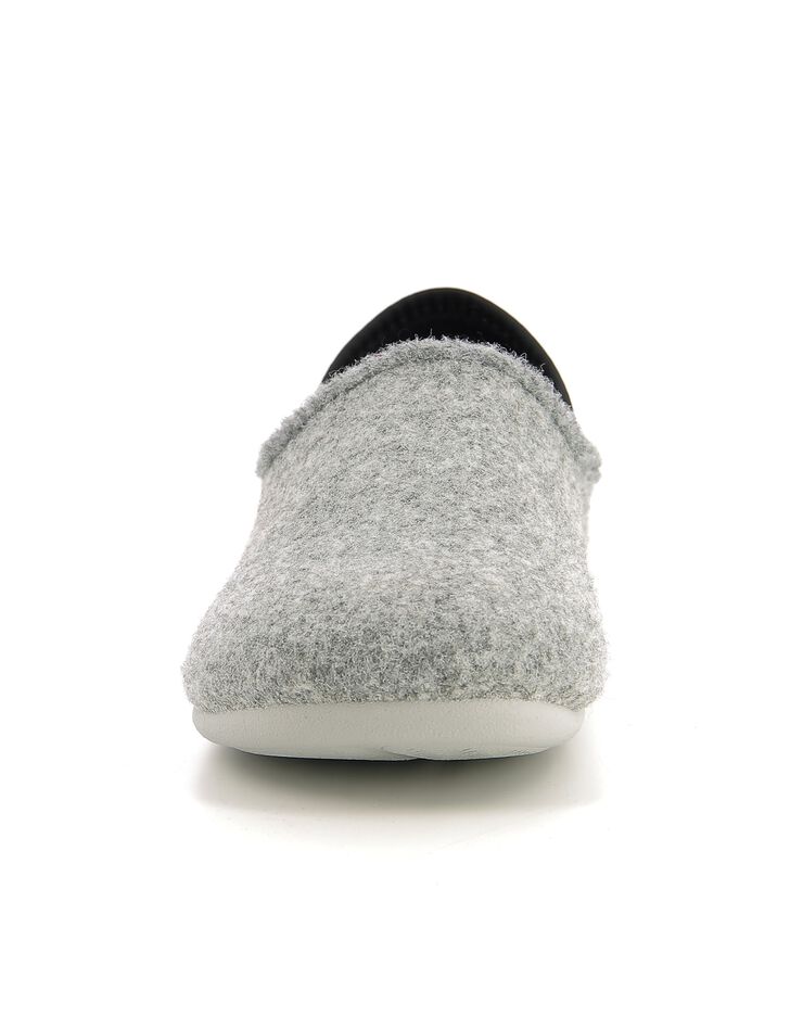 Chaussons en velours gris Damart | La Redoute Chaussons en velours gris Damart | La Redoute