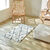 Tapis style berbère, coton (blanc / noir)