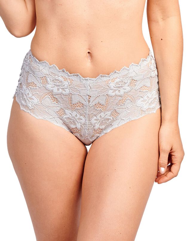 Culotte haute dentelle unie Arum (gris) Culotte haute dentelle unie Arum (gris)