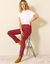 Pantalon droit "ultra confort" taille élastiquée (rouge)