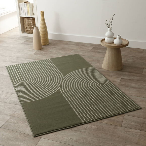 Tapis motif double arche (vert)