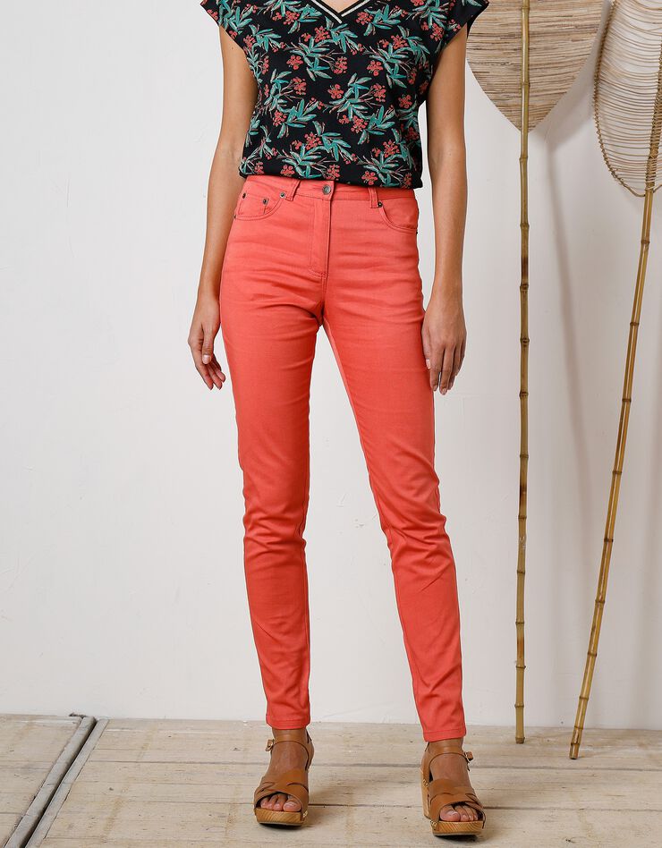 Pantalon fuselé couleur (mandarine) Pantalon fuselé couleur (mandarine)