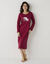 Chemise de nuit longue longues motif «koala» (cerise)