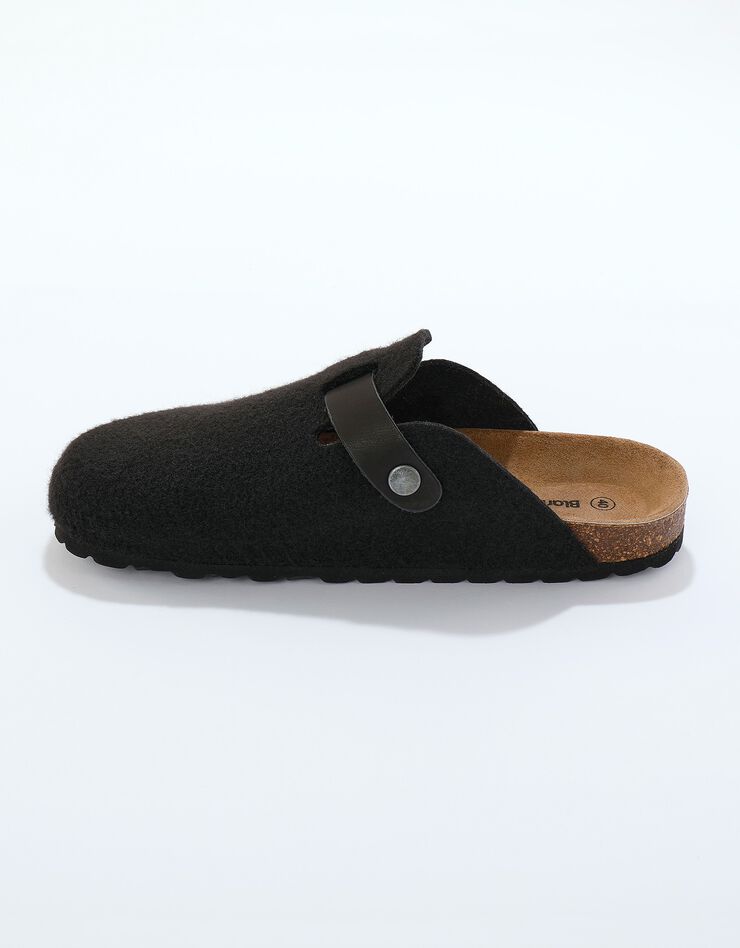 Mules sabot feutrine à boucle (anthracite) Mules sabot feutrine à boucle (anthracite)
