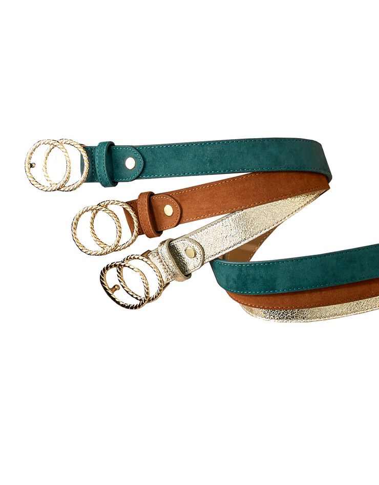 Ceinture double boucle (caramel) Ceinture double boucle (caramel)