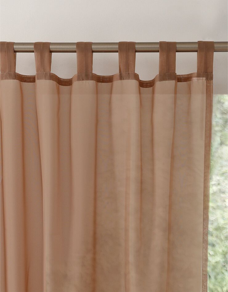 Panneau voile uni finition pattes (taupe)