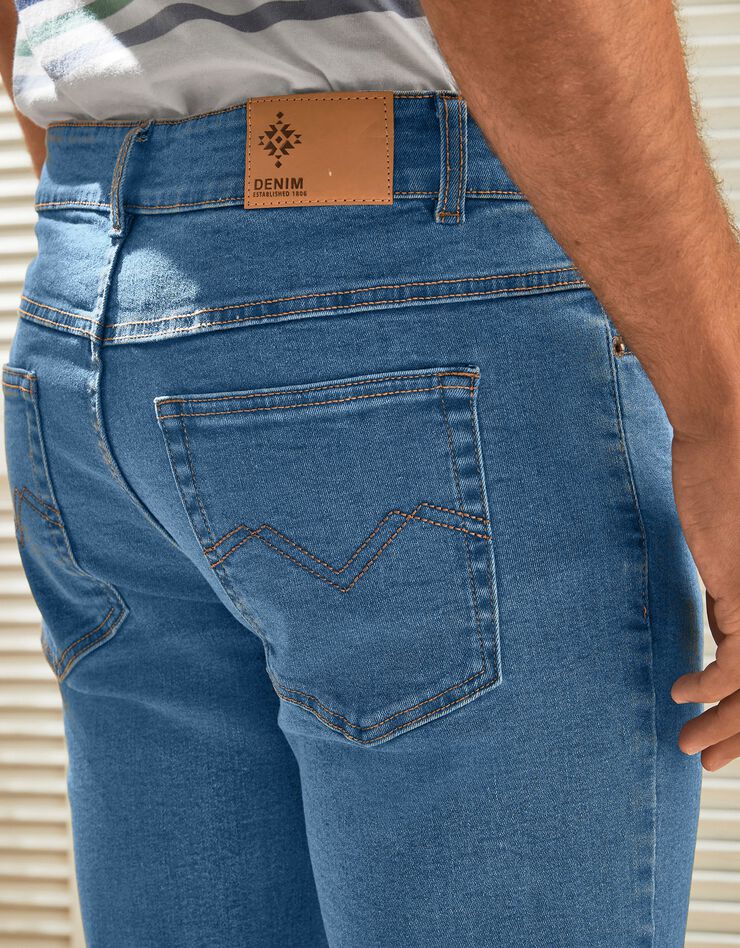 Jean coupe 5 poches extensible coton - entrej. 82 cm (bleached) Jean coupe 5 poches extensible coton - entrej. 82 cm (bleached)