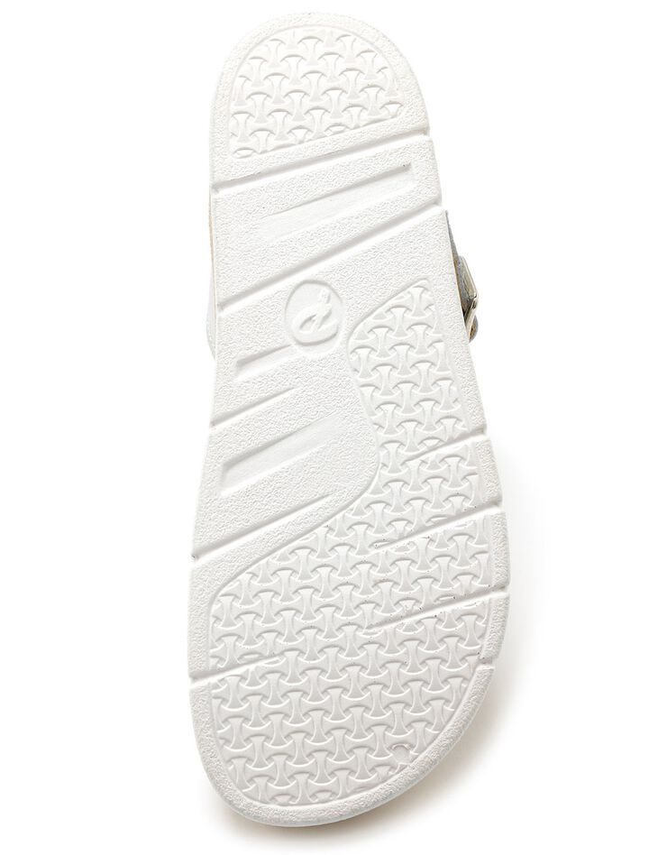 Sandales ouvertes double boucle - largeur confort (gris) Sandales ouvertes double boucle - largeur confort (gris)