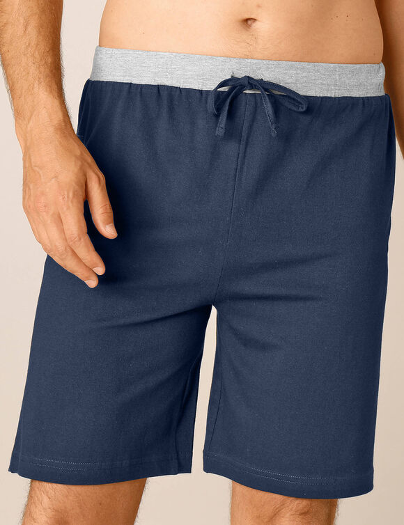 Short pyjama - lot de 2 (gris + marine)