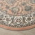 Tapis rond motifs perse (rose)